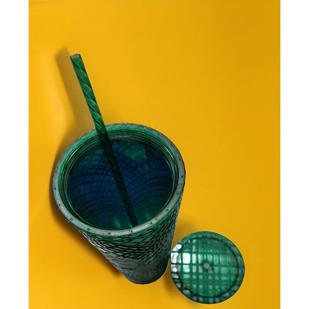 Starbucks 2021‎ Emerald Green Jeweled Holiday Venti Gradient 24 oz Tumbler Cup